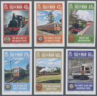 Großbritannien - Isle Of Man: 2013. Complete Set (6 Values) "140 Years Of Railway And 120 Years Of E - Man (Ile De)