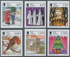 Großbritannien - Isle Of Man: 2013. Complete Set "Christmas" (6 Values) In IMPERFORATE Single Stamps - Isola Di Man