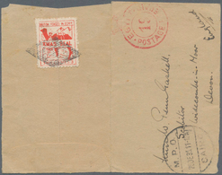 Britische Militärpost In Ägypten: 1935, "(CROWN) POSTAGE PREPAID 19" Red Cancellation On Cover (open - Sonstige & Ohne Zuordnung
