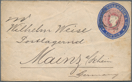 Großbritannien - Privatganzsachen: 1886 (17.7.), Stat. Envelope QV 2½d. Carmine-rose Embossed Oval W - Sonstige & Ohne Zuordnung