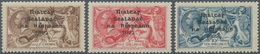 Irland: 1922, 2s.6p. - 10 S. With Overprint Type I, Complete Set With 3 Stamps MNH, Signed Vossen (M - Brieven En Documenten