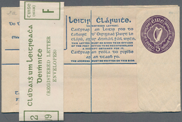 Irland - Ganzsachen: 1924/1925, 5 Pg Deep Purple Postal Stationery Registered Cover, Unsed + Origina - Entiers Postaux