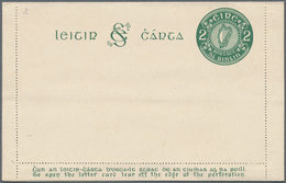 Irland - Ganzsachen: 1924, 2 Pg. Letter Card Unused With Wrapper For 10 Letter Cards 2/-. Very Scarc - Entiers Postaux