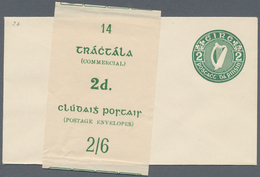 Irland - Ganzsachen: 1924/1925, 2 Pg Dark-green Postal Stationery Cover With Flap Cut Type III (mich - Entiers Postaux