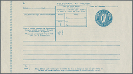 Irland - Ganzsachen: 1947, Telegram Sheet 1sc. Blue, Unused In Perfect Quality, Extremely Rare (plus - Ganzsachen