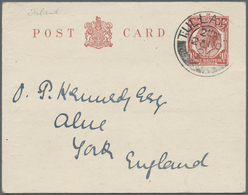 Irland - Besonderheiten: 1922/1924, 2 Great Britain Postal Stationery Postcards Used From "TULLAMORE - Autres & Non Classés