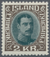 Island: 1931 KCX. 2kr. Green-grey & Brown, MINT NEVER HINGED, Fresh And Very Fine. L. Nielsen Certif - Other & Unclassified