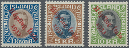 Island: 1933 "Hópflug" Complete Set, Mint With Hinge Marks On Original Gum, Fresh And Very Fine. L. - Sonstige & Ohne Zuordnung