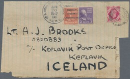 Island: 1947, Parcel Front GB To Iceland. GB 8d Cancelled By Cds " BIRMINGHAM 6 JA 47 " For Rate To - Autres & Non Classés