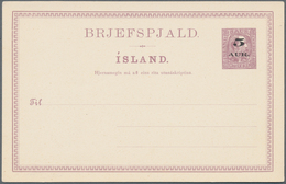 Island - Ganzsachen: 1919, 5 A On 8 A Postal Starionery Postcard Unused, Mi 400.- - Interi Postali