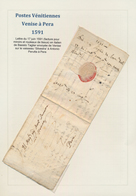 Italien - Vorphilatelie: 1591, Folded Merchant Envelope From Venetia To Pera / Constantinopoli, Addr - ...-1850 Voorfilatelie