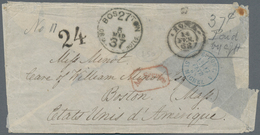 Italien - Altitalienische Staaten: Kirchenstaat: 1868, Cover From Rome To Boston/USA Via France With - Papal States