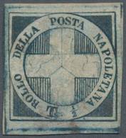 Italien - Altitalienische Staaten: Neapel: 1860, 1/2 Tornese Blue So-called "Savoy Cross" Unused Wit - Napoli