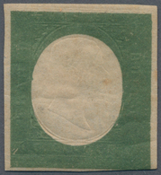 Italien - Altitalienische Staaten: Sardinien: 1854, 5 Cent. Dark Olive Green, Not Issued Stamp In Th - Sardinien