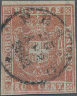 Italien - Altitalienische Staaten: Toscana: 1860, Provisorial Government, 80 C Light Brown, Cancelle - Toskana