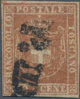 Italien - Altitalienische Staaten: Toscana: 1860, Provisorial Government, 80 C Light Brown, Cancelle - Toskana