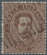 Italien: 1879. 30 C Brown Umberto I, (so Called "Trenta Centesimi"), Good Centering And Perforation, - Oblitérés