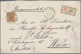 Italien: 1890: 1 Lire Brown/orange-yellow, Single Franking, On Registered Letter From Florence To Vi - Gebraucht