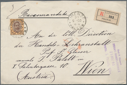 Italien: 1890: 1 Lire Brown/orange-yellow, Single Franking, On Registered Letter From Florence To Vi - Used