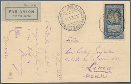 Italien: 1932, Airmail 100l. "Dante Alighieri" On Airmail Card From "MILANO CORRISP.E.PACCHI POSTA A - Afgestempeld