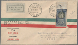 Italien: 1932, Airmail 100l. "Dante Alighieri", Top Marginal Copy (slightly Unfresh Appearance) On C - Oblitérés