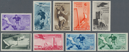 Italien: 1934, Football World Championship, Michel No. 479/487 Mint Never Hinged. Catalogue Value 70 - Afgestempeld