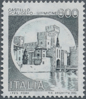 Italien: 1980, 600 L Sirmione Black/blue-green Without The Print Of The Blue Color, Mint Never Hinge - Gebraucht