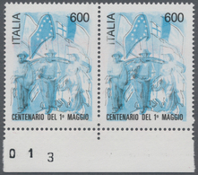 Italien: 1990. 600 L "100th Anniversary Of The 1st May", ONLY BLACK AND BLUE COLOURS PRINTED, Severa - Gebraucht