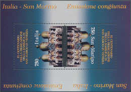 Italien: 1994, 750 L Multiple Colour Block Issue With Double Perforation, Mint Never Hinged (Sass. 1 - Afgestempeld