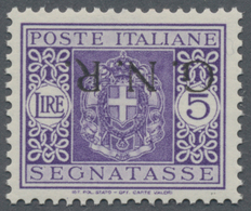 Italien - Militärpostmarken: Nationalgarde: 1943. 5 Lire Violet Postage Due, Overprinted In Brescia - Sonstige & Ohne Zuordnung