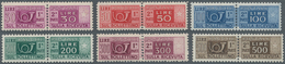 Italien - Paketmarken: 1946, PARCEL STAMPS, 15 Values, Complete Set, Mnh. (ME 2.500.-) ÷ 1946, 15 We - Postpaketten