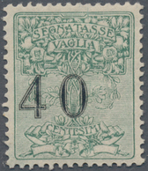 Italien - Postanweisungsmarken: 1924. 40 C Green With Shifted Cipher (to The Left). Sassone For This - Versichert