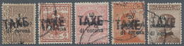 Italienische Besetzung 1918/23 - Trentino: 1918/19. Italian Definitives, 1 C - 40 C (5 Values), Over - Trentin