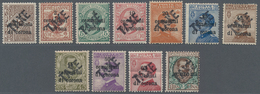 Italienische Besetzung 1918/23 - Trentino: 1919: Italian Definitives, Eleven Values, 1 C - 1 L , Ove - Trentin