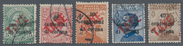 Italienische Besetzung 1918/23 - Trentino: 1919: Italian Definitives, Five Values, 5 - 40 Centesimi, - Trentino