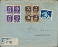 Italienische Besetzung 1941/43 - Kroatien: 1944, SEBENICO PROVISIONAL ISSUE: 3,50 Kn On 50 C Violet - Sonstige & Ohne Zuordnung