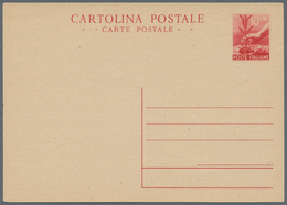 Italien - Ganzsachen: 1946. DEMOCRATICA - Without Savoyan Coat Of Arms, 10 Lire Red, Postal Statione - Entiers Postaux