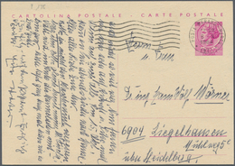 Italien - Ganzsachen: 1951. 40 L "Sirucusana" Internatinal Postal Stationery Card, Second Type With - Entiers Postaux