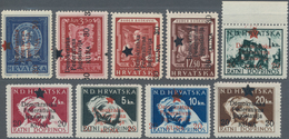 Jugoslawien - Volksrepubliken 1945: Bosnien Und Herzegowina: 1945, MOSTAR Provisional Issue, Complet - Altri & Non Classificati