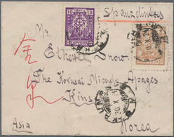 Lettland: 1924/26, Two Covers To Kinsen/Korea From Latvia Resp. Lithuania: Registered From "ZEHSIS 9 - Lettonie