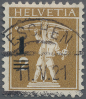 Liechtenstein - Vor- Und Mitläufer: 1921, SCHWEIZ-Mitläufer, 1 A. 2 Rp.Tellknabe Prachtstück Mit Ste - ...-1912 Préphilatélie