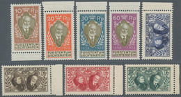 Liechtenstein: 1928, 70 Jahre Regentschaft Johann II., Kompletter Postfrischer Luxus-Satz, 8 Werte J - Neufs