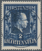 Liechtenstein: 1951, Freimarke: Fürst Franz Josef II., 2 Fr Schwärzlichviolettultramarin In Guter Zä - Neufs