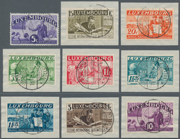 Luxemburg: 1935, Relief Organization For Intellectuals, Unusually Beautiful Small Pieces With Crysta - Altri & Non Classificati