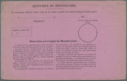 Luxemburg - Besonderheiten: 1870 (ca.), Two Different "MANDAT-POSTE INTERNATIONAL" Violet, Unused - Other & Unclassified