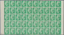 Monaco: 1951, Prince Rainier III. Definitives Set Of Two (smaller Size) 5fr. Yellow-green And 10fr. - Ungebraucht