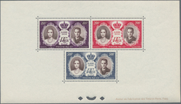 Monaco: 1956, Wedding Of Prince Rainier III. And Grace Kelly Complete Set Of Eight In Two Special Mi - Ungebraucht