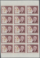Monaco: 1963, Monaco, Birth Centenary Of Pierre De Coubertin, 1fr. Imperforate Block Of 15, Unmounte - Ungebraucht
