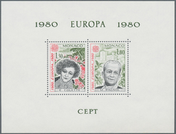 Monaco: 1980, Europa-CEPT 'Prominent Persons' Perforated Special Miniature Sheet, Mint Never Hinged - Ungebraucht