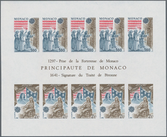 Monaco: 1982, Europa-CEPT ‚Historic Events‘ IMPERFORATE Miniature Sheet, Mint Never Hinged And Scarc - Ungebraucht